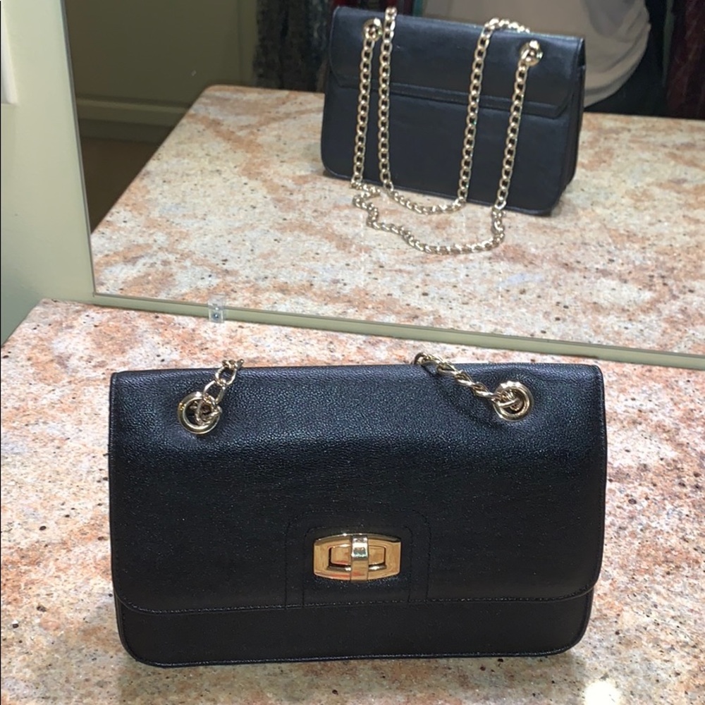 Express Black Chain Cross Body Purse
